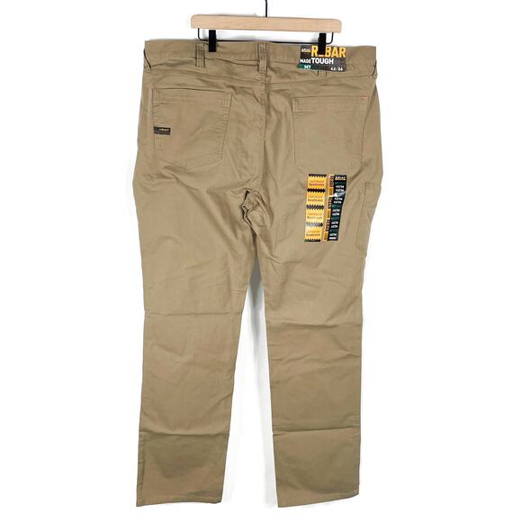 Ariat Rebar M7 Slim Pants Khaki Made Tough Straight Leg Sz 42 x 36 Men's - Picture 7 of 10